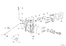 E21 320i M10 Sedan / Bodywork/  Front Door Control Door Lock