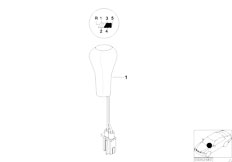 Z3 Z3 M3.2 S50 Roadster / Individual Equipment/  Individual Leather Gear Shift Knob