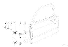 E12 520 M20 Sedan / Bodywork/  Front Door Hinge Door Brake