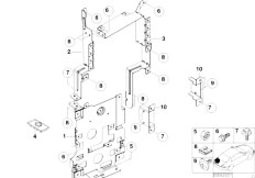 E53 X5 3.0i M54 SAV / Audio Navigation Electronic Systems Cd Changer Mounting Parts