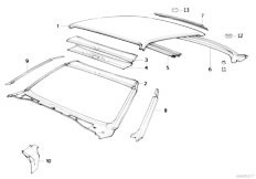 E32 740iL M60 Sedan / Bodywork/  Roof