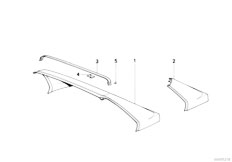 E30 M3 S14 2 doors / Bodywork Rear Window Frame