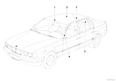 E32 750iLS M70 Sedan / Bodywork Roof