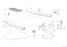 E21 320i M10 Sedan / Bodywork/  Engine Hood Mounting Parts-2