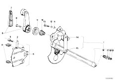 E12 520i M20 Sedan / Vehicle Trim/  Door Window Lifting Mechanism Front