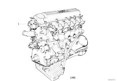 E38 725tds M51 Sedan / Engine Short Engine