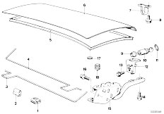 E21 320 M10 Sedan / Bodywork/  Trunk Lid Hinge Latch