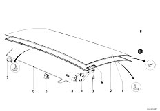 E12 535i M30 Sedan / Bodywork/  Single Components For Trunk Lid