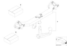 E53 X5 4.4i M62 SAV / Equipment Parts Retrofit Kit Towing Hitch Detachable