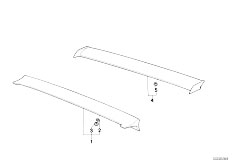 E21 320i M10 Sedan / Bodywork/  Rear Spoiler Single Parts