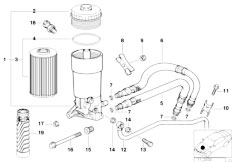 E32 730i M60 Sedan / Engine/  Lubrication System Oil Filter