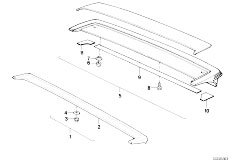 E30 325e M20 2 doors / Bodywork/  Rear Spoiler Single Parts