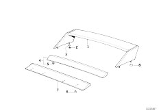 E30 M3 S14 2 doors / Bodywork/  Bmw Motorsport Rear Wing