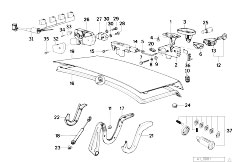 E32 750iL M70 Sedan / Bodywork/  Trunk Lid Closing System