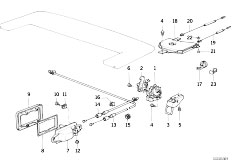 E30 M3 S14 Cabrio / Bodywork Folding Top Flap Mechanism