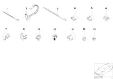 E53 X5 3.0d M57 SAV / Engine Electrical System/  Cable Harness Fixings