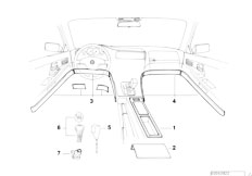 E31 850Ci M73 Coupe / Individual Equipment/  Individual Fine Wood Trim