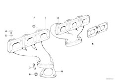 E36 325i M50 Cabrio / Engine/  Exhaust Manifold