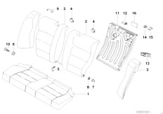 E36 M3 S50 Coupe / Seats/  Through Loading Facility Single Parts