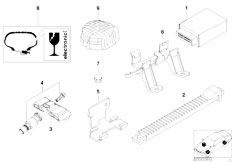 E53 X5 3.0i M54 SAV / Wheels Tire Pressure Control Rdc Ctrl Unit
