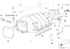 E31 840Ci M62 Coupe / Engine Intake Manifold System