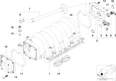 E39 540iP M62 Sedan / Engine/  Intake Manifold System