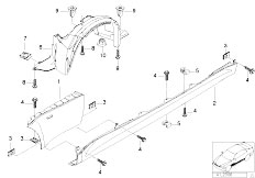Z3 Z3 2.2i M54 Roadster / Bodywork/  Front Side Panel Entrance