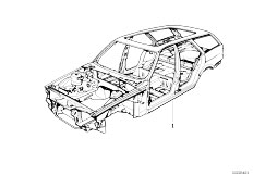 E34 M5 S38 Touring / Bodywork/  Body Skeleton