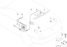 E53 X5 3.0i M54 SAV / Audio Navigation Electronic Systems Single Parts F Antenna Diversity