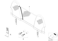 Z3 Z3 2.8 M52 Roadster / Sliding Roof Folding Top Wind Deflector Rollover Protection Syst