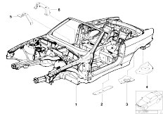 E36 M3 3.2 S50 Cabrio / Bodywork Body Skeleton