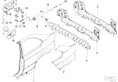 E36 318tds M41 Compact / Bodywork/  Side Panel Tail Trim