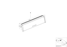 E46 330Cd M57N Coupe / Vehicle Trim Retrofit Glasses Compartment