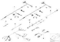 E38 728iL M52 Sedan / Vehicle Electrical System Various Additional Wiring Sets