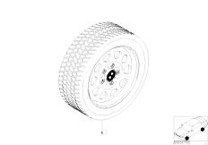 E46 318Ci N46 Cabrio / Wheels/  Winter Complete Wheel Bmw Styling Ii