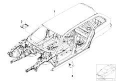 E39 540i M62 Touring / Bodywork/  Body Skeleton