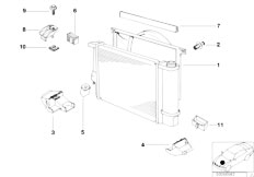 E39 523i M52 Touring / Radiator/  Fan Shroud