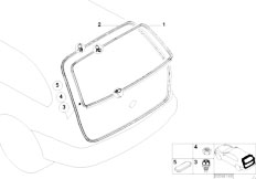 E46 330d M57 Touring / Vehicle Trim/  Trunk Lid Gasket