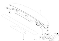 E46 330i M54 Touring / Vehicle Trim/  Rear Spoiler