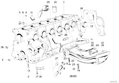 E30 324d M21 4 doors / Engine Engine Block