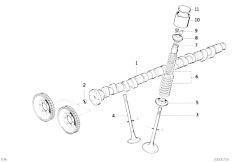 E34 M5 3.8 S38 Sedan / Engine/  Valve Timing Gear Cam Shaft