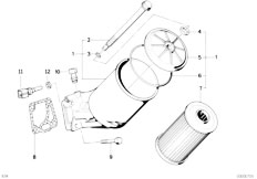 E34 M5 3.6 S38 Sedan / Engine Lubrication System Oil Filter