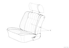 E32 750iL M70 Sedan / Seats/  Yarded Material Leather