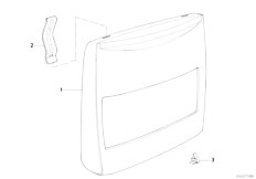 E32 750iL M70 Sedan / Seats/  Rear Panel