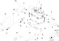 E38 740d M67 Sedan / Engine/  Crankcase Ventilation Oil Separator