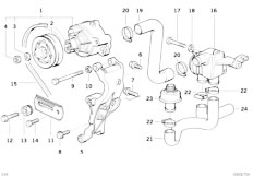 E34 M5 3.6 S38 Sedan / Engine/  Emission Control Air Pump-2