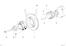 E34 M5 S38 Touring / Engine/  Belt Drive Vibration Damper