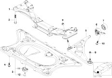 E46 M3 CSL S54 Coupe / Front Axle/  Front Axle Support Wishbone