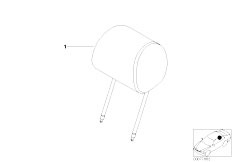 E39 528i M52 Touring / Individual Equipment Individual Headrest Front