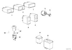 E30 318i M10 4 doors / Vehicle Electrical System/  Various Switches-2